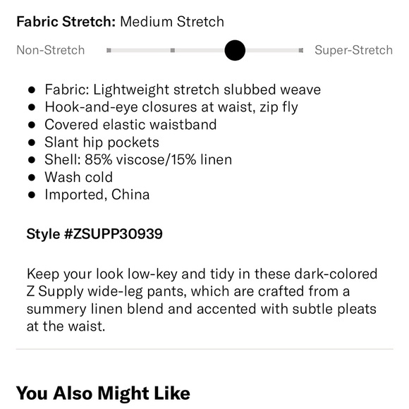 Z SUPPLY FARAH LINEN BLEND PANT - Picture 12 of 12